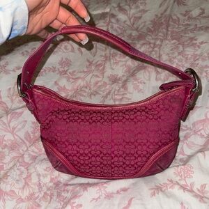 Coach Burgundy Shoulder Bag